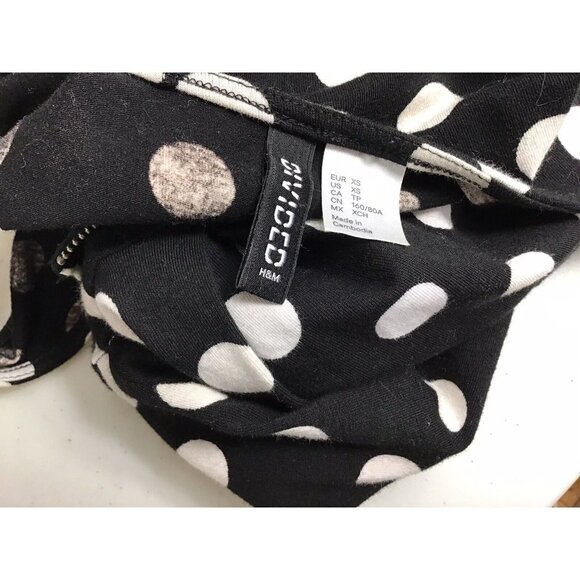 H&M Polka Dot Dress Womens XS - Picture 3 of 4